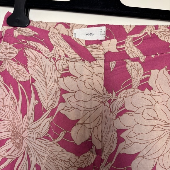 Chic pink floral pants MANGO - Picture 2 of 6